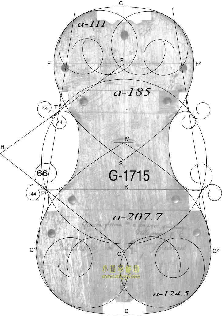 斯特拉迪瓦里 1705年 小提琴内模具