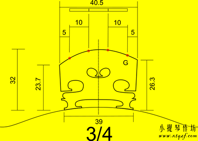 小提琴琴码(马)子高度