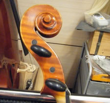 小提琴弦轴角度位置