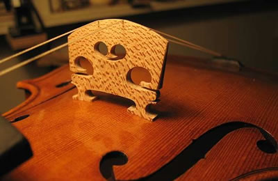 小提琴腔体振动中琴码的影响